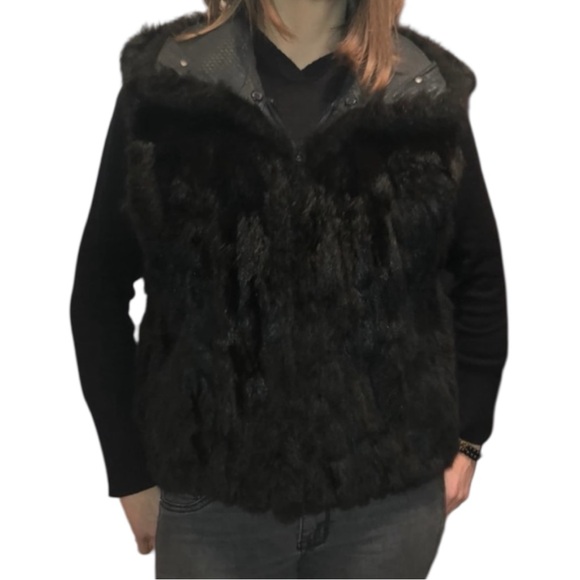Andrew Marc versatile suede jacket & fur vest and Puffer coat + FREE GIFT - Picture 3 of 8
